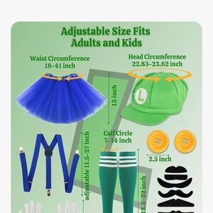LuiGi Adult Tutu Costume Set